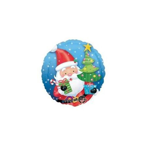 Picture of SANTA WITH TREE FOIL BALLOON 17 INCH